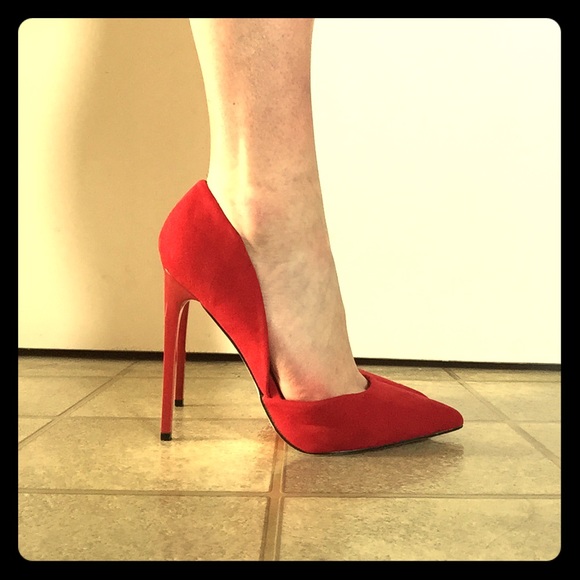 Shoes - Red d’Orsay Stilettos
